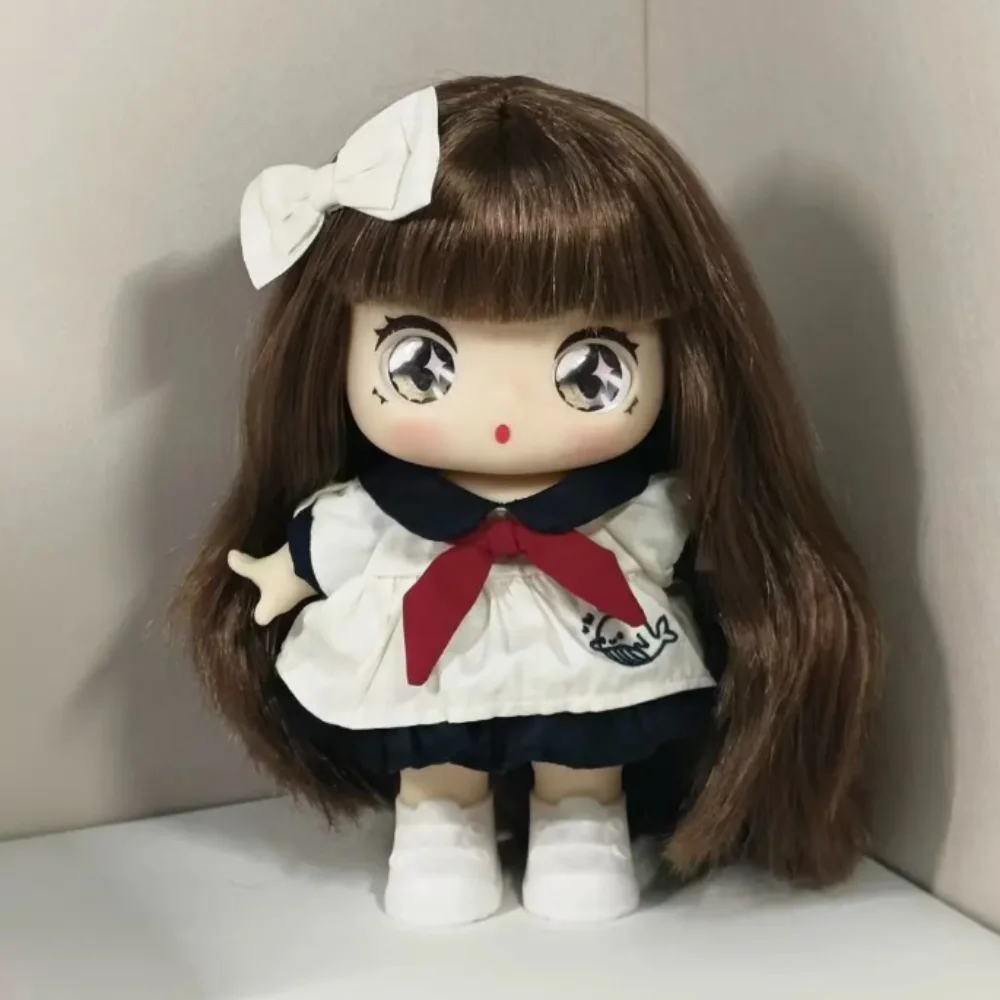 1 satz Bogen Haarband 20 cm Baumwolle Kleidung Wal Muster Schuluniform Baumwolle Kleid Outfit Mini Kleidung kinder geschenk