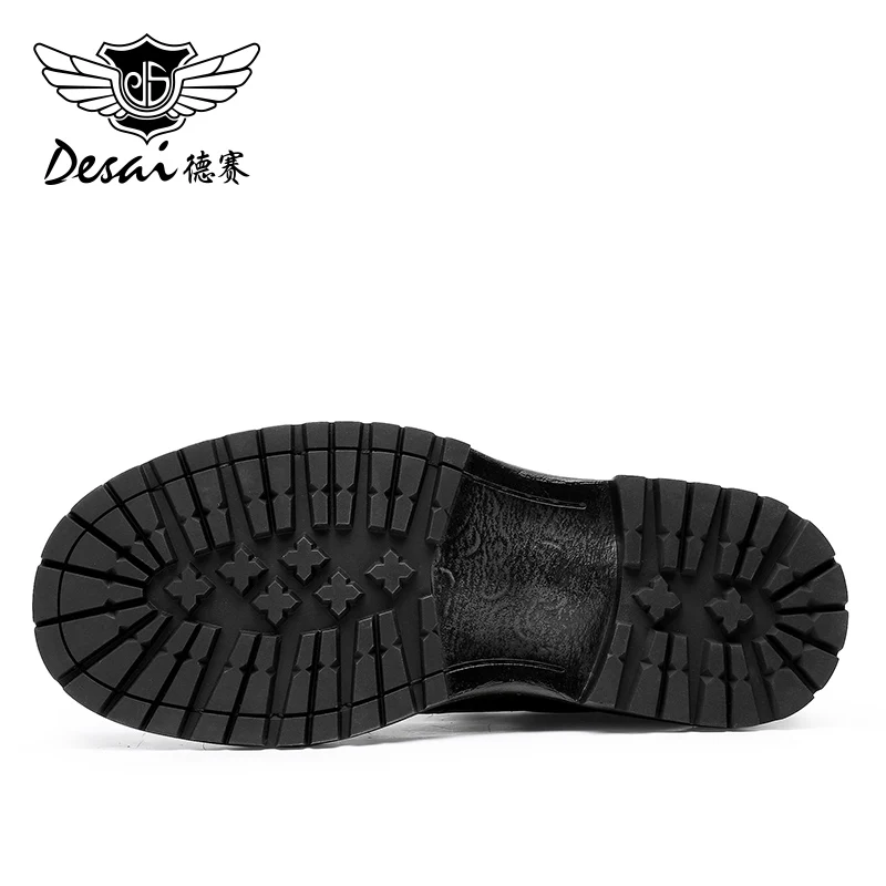 DESAI Men Boots Outdoor Shoes Style Formal Men Shoes Casual Designer Fashion Lace-up 2023 Winter