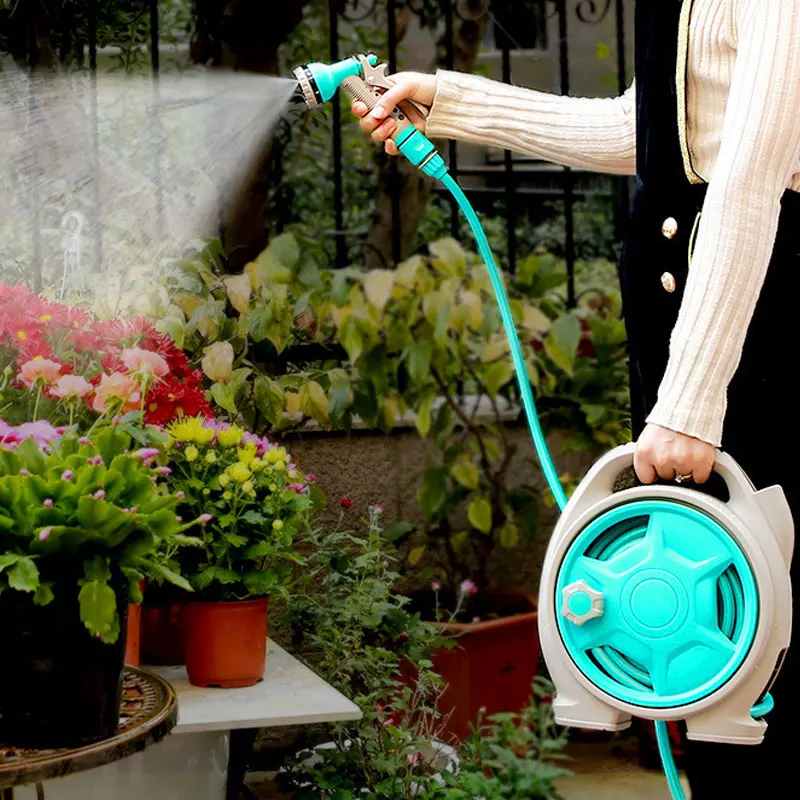 Home Watering Water Gun, Water Pipe Truck, Garden Water Pipe Set, Mini Storage Rack, Pipe Roller