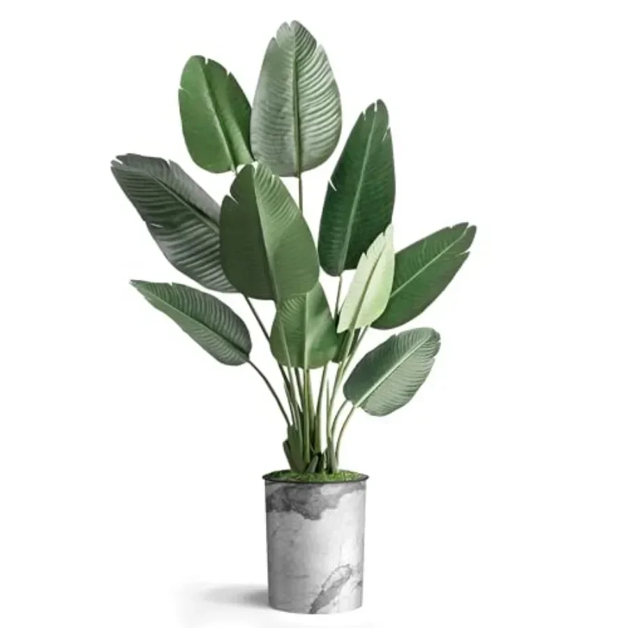Artificial Silk Tree for Indoor and Outdoor Decoration - 58 Tall, Green Foliage, Realistic Texture, Lightweight and Weather-Res