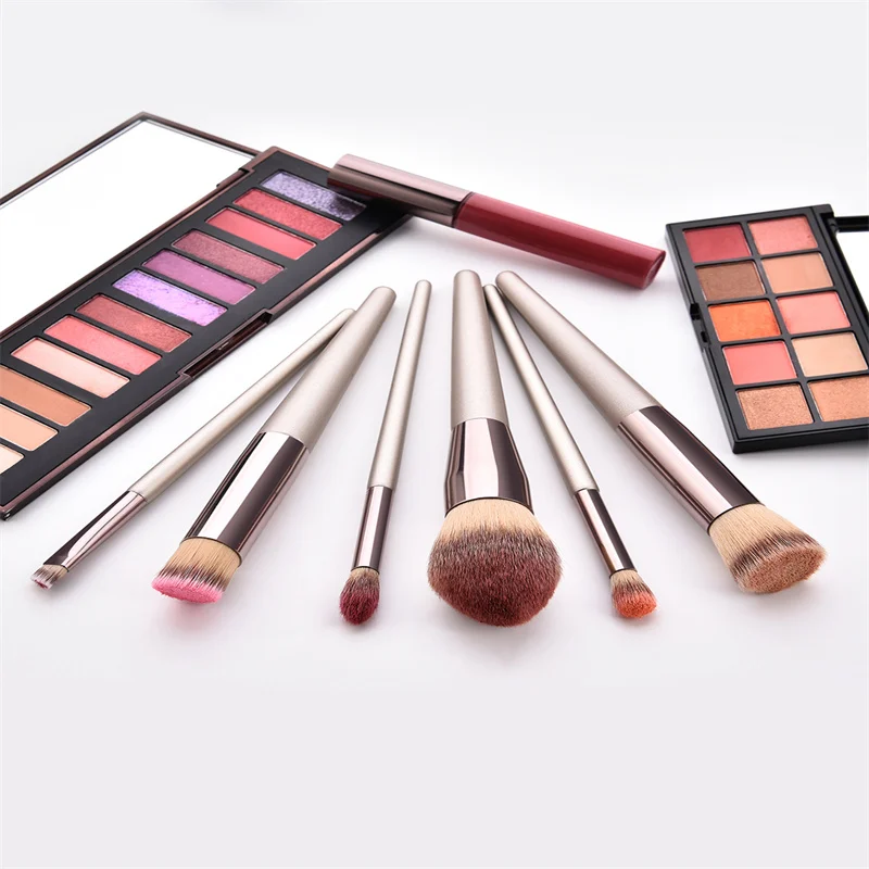 14 Pcs/Set Fashion color matching soft and delicate metal ferrule multi-function brush Eye makeup brush with Makeup bag