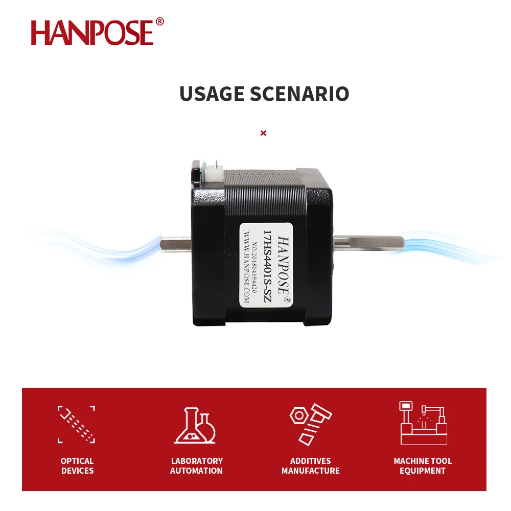 Nema 17  Double Shaht Stepper Motor   1.6A 45N.CM 4-Lead 17HS4401S-SZ  40MM 42 Series Motor For 3D Drawing Instrument