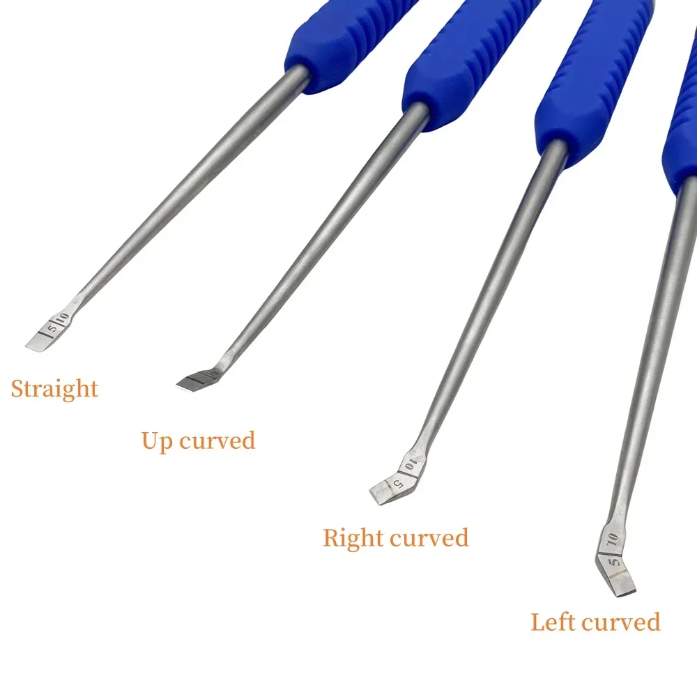 Bone Chisel Silicone Handle Bone Knife Orthopedics Surgical Instruments UBE Orthopedic Instrument QSWTITAN