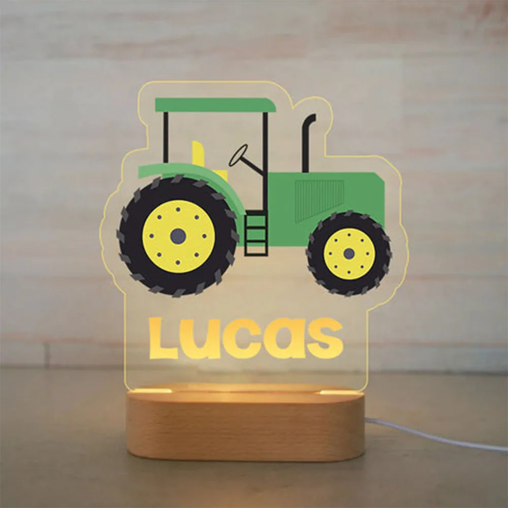 Personalized Night Light USB 7 Colors Customized Name 3D Lamp Luminaria Christmas Anniversary Mother's Day Father's Day Gift