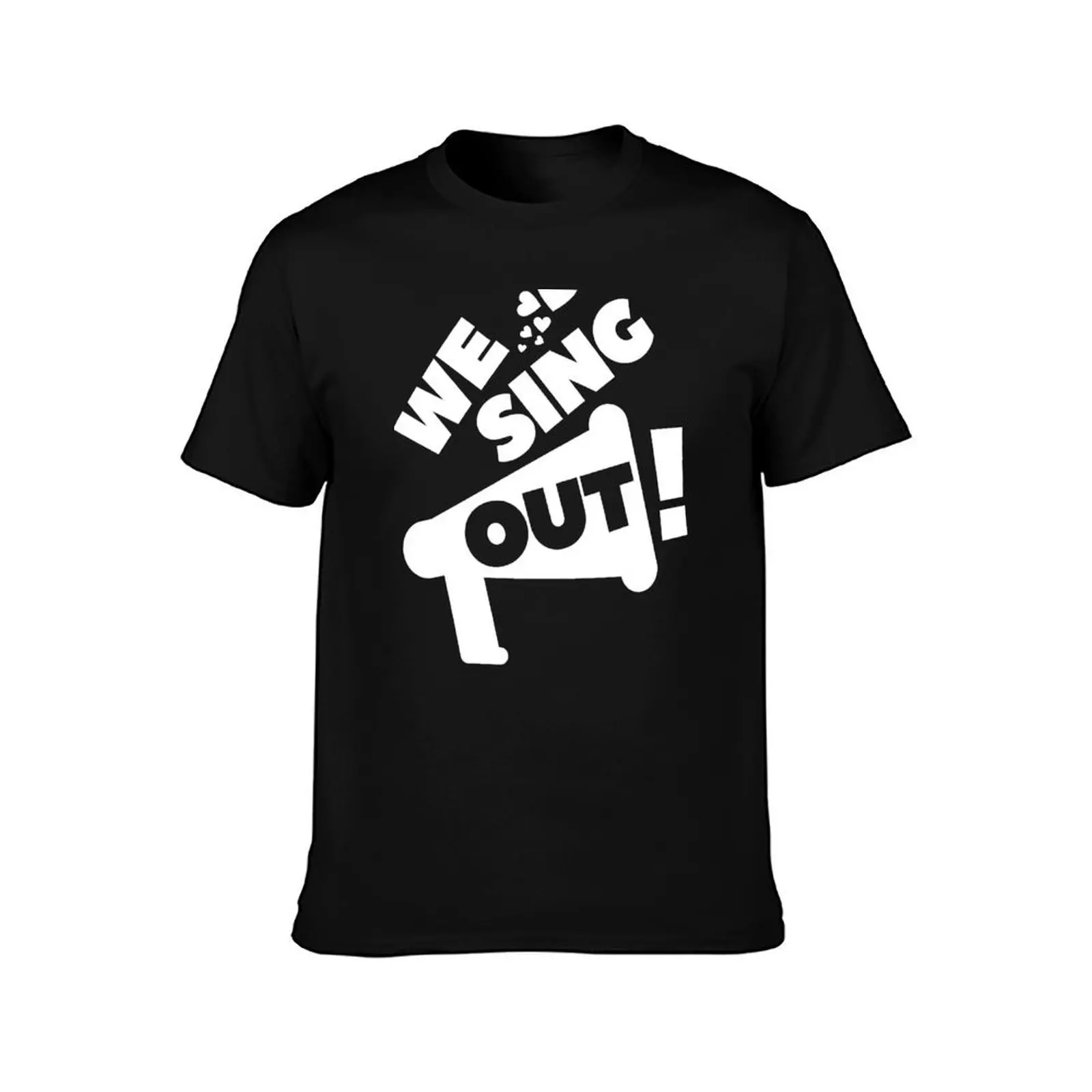 WE SING OUT! OK01 T-Shirt vintage t shirts oversized graphic tee shirt heavyweight t shirts for men