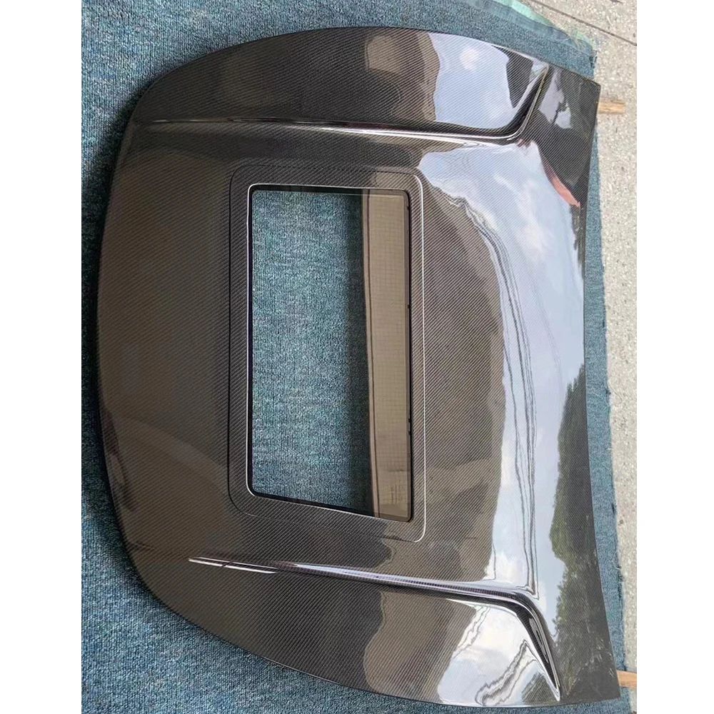 

Carbon Fiber For Tesla Model Y Accessories Front Engine Clear Bonnet Hood Fit , Perfect installation