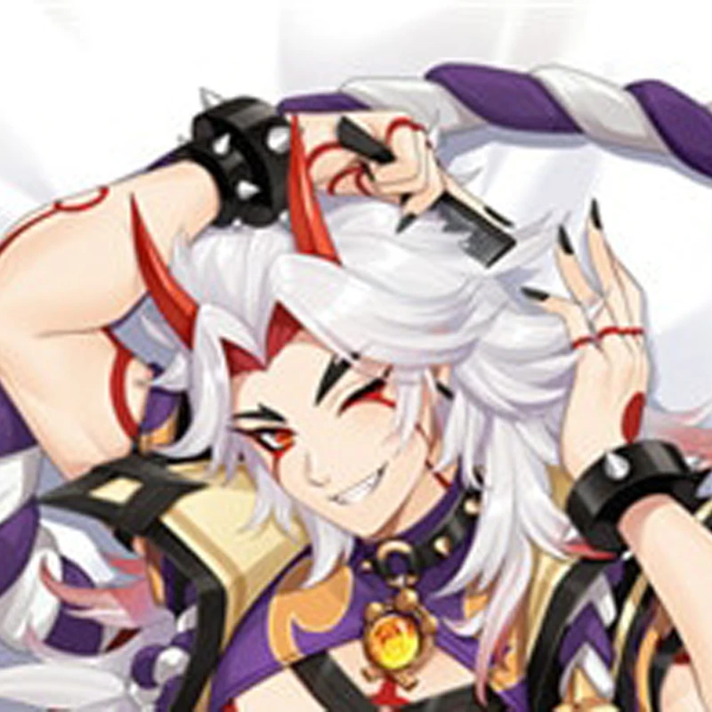 

Dakimakura Anime Pillow Cover Arataki Itto Double Sided Print 2Way Cushion Cover Xmas Gifts