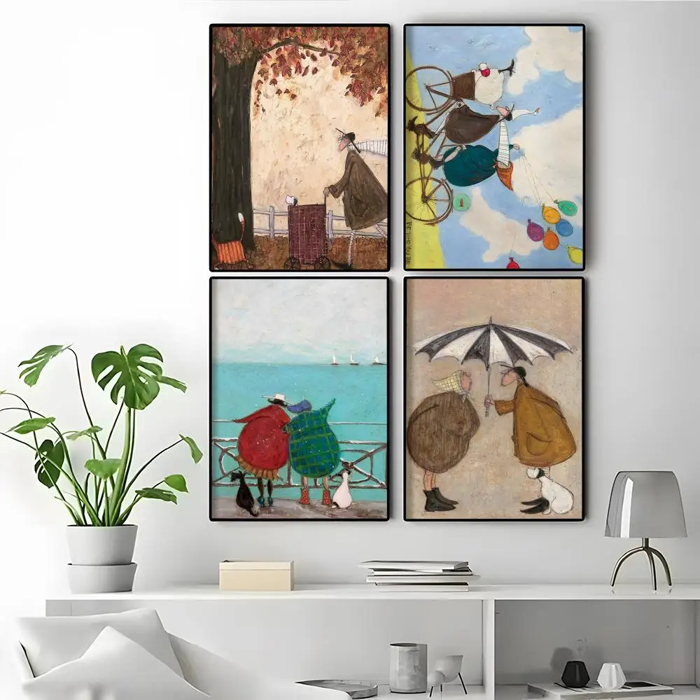 S-Sam Toft Abstract Movie Poster HD Anime Hot Theme Singer/OST/Movie-Waterproof Self-Stick Home Decor