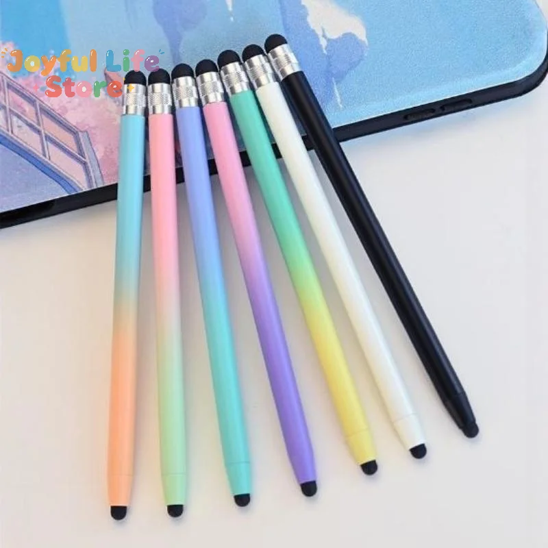 Hot Mesh Fiber Capacitive Stylus Pen Double Nib Touch Screen Pens Drawing Pen For Universal Capacitive Screen Smart Phone Tablet