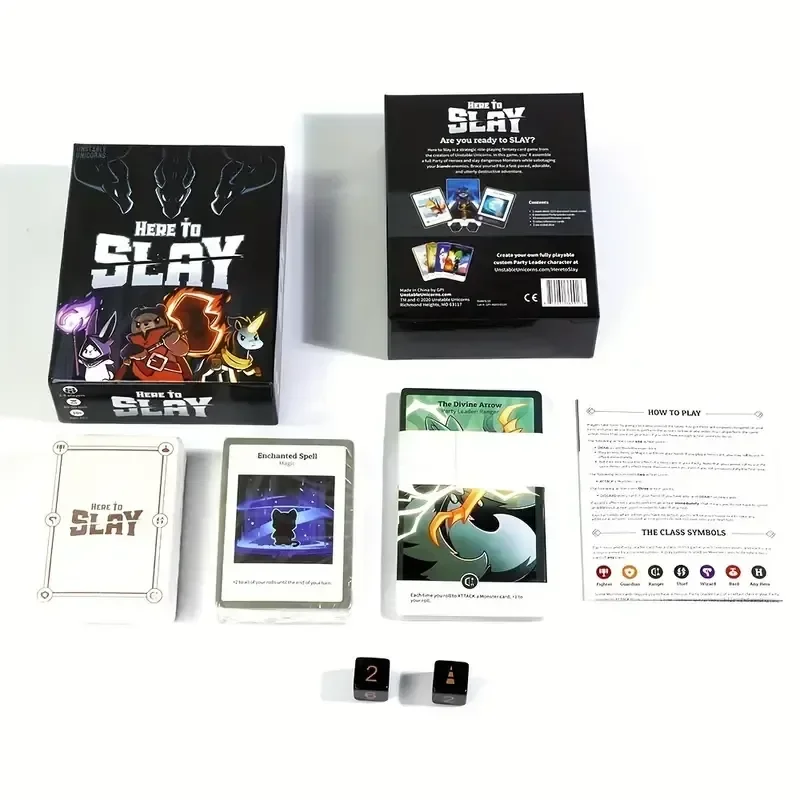 Here To Slay: A Brutal & Adorable Adventure Board Game for 2-6 Players  Perfect for Family Game Night!