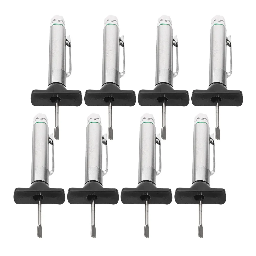 

8Pcs Car Tire Tread Depth Gauges Portable Tire Depth Measuring Tool Heavy Duty Gauge 0-25Mm for Vehicle Use Measurer Tool