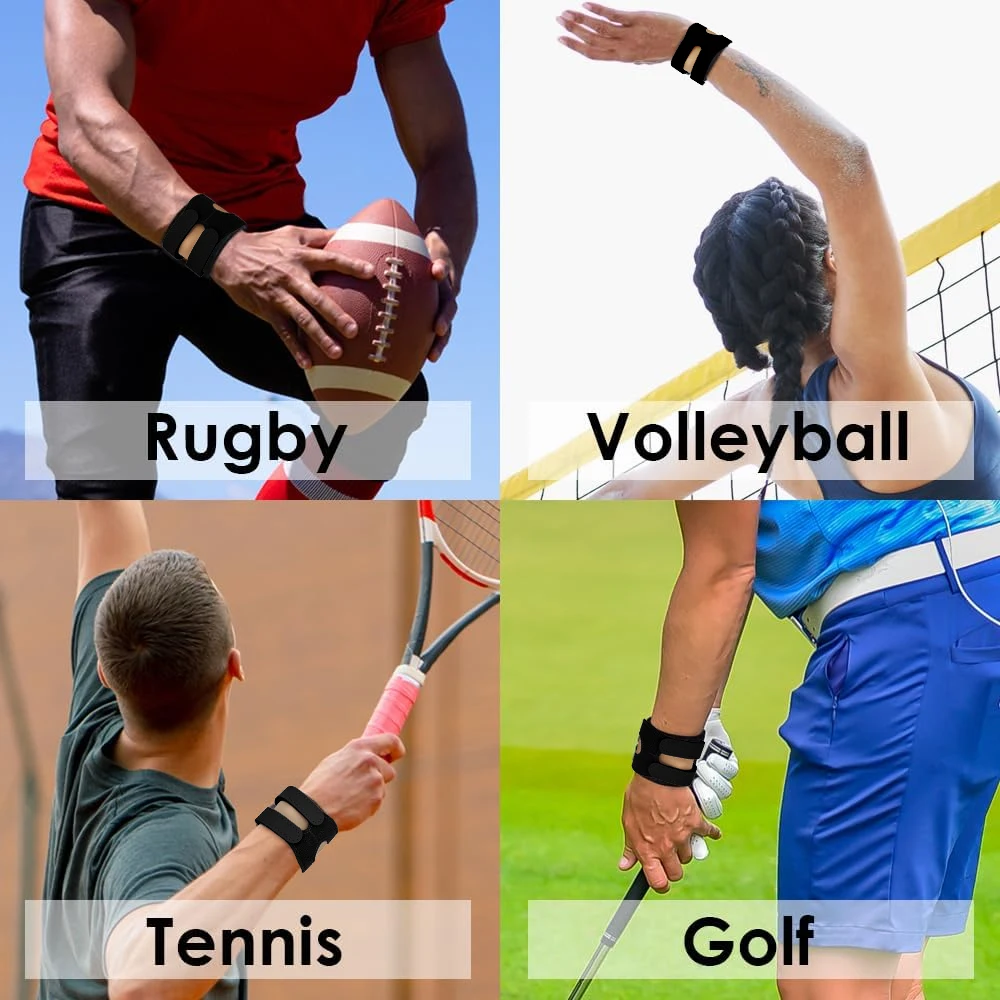 قطعة واحدة من سوار المعصم مع حلقة من السيليكون - مثبت لتواء المعصم من جانب Ulnar، دموع TFCC، عدم الاستقرار DRUJ، آلام الورد، التهاب الأوتار