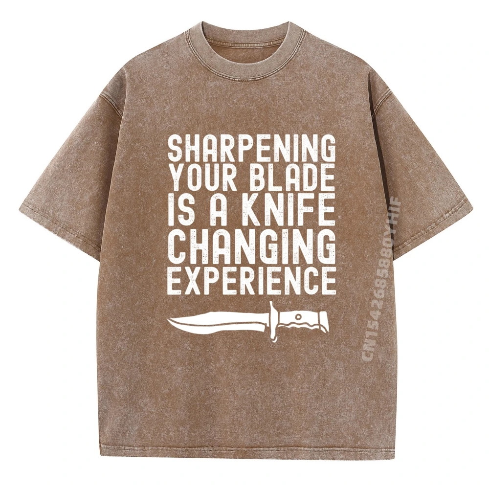 الجرافيك تيز مضحك صانع السكاكين أبي نكتة سكين مبراة مضحك تي شيرت الرجال رسالة غسلها Camiseta