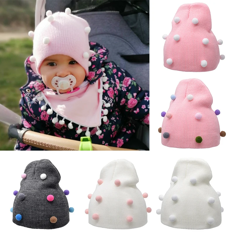 Knitted Kids Hat Suitable For Autumn And Winter Comfortable Trendy Soft And Warm Baby Hat Warm For Children Newborn Hat