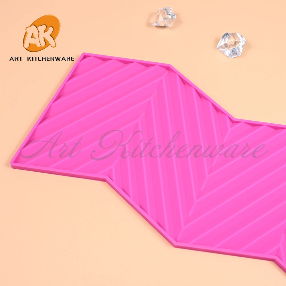 New Origami Lace Mat for Wedding Cake Decorating Silicone Cake Mold Fondant Cake Decorating Tools Border Decoration Lace Mold