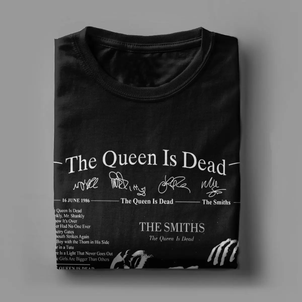 The Smiths The Queen Is Dead Men\'s T Shirts Vintage Tee Shirt Short Sleeve Crew Neck T-Shirt 100% Cotton Plus Size Clothes