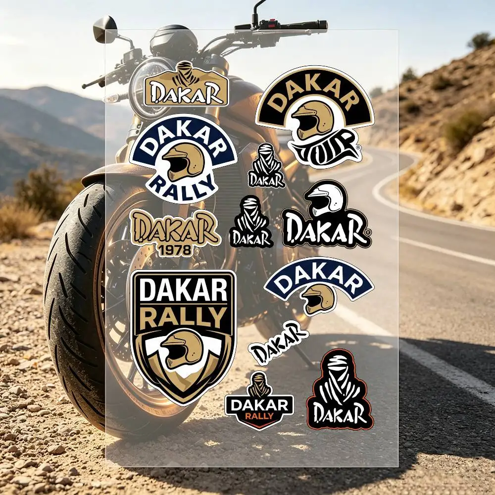 D-Dakar R-Rally Motorcycle Stickers Are Reflective Durable Easy To Peel And Highly Decorative