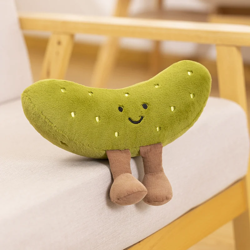 10cm Kawaii Potato Plush Toys Cute Sour Cucumber Dolls Plushie Stuffed Vegetable Toys Kids Baby Birthday Gifts Valentine Easter