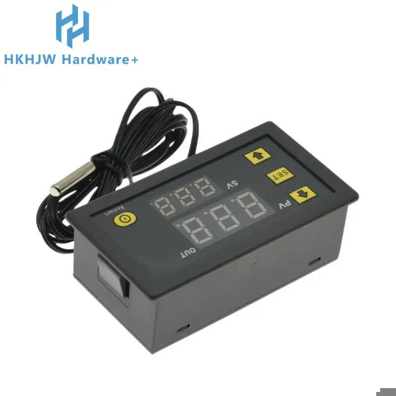 W3230 12V 24V AC110-220V Probe line 20A Digital Temperature Control LED Display Thermostat With Heat/Cooling Control Instrument