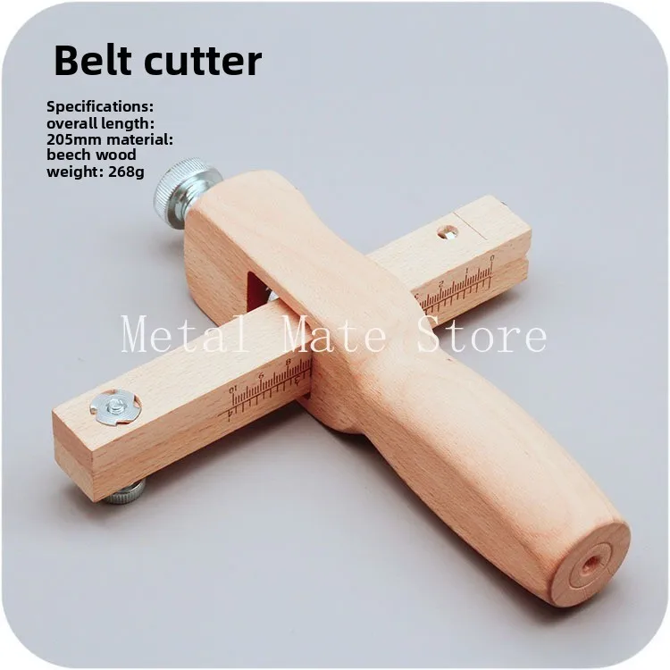 DIY handmade leather goods, belt cutters, leather making, beech wood, leather cutting tools