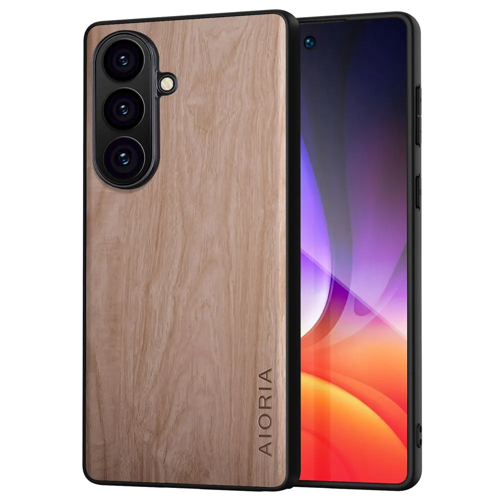 Hülle für Samsung Galaxy S26 Plus S25 S24 S23 S22 S21 S20 FE Ultra Funda Bambus-Holzmuster Rückseiten-Cover für Galaxy S26 Ultra Hülle – Detail 7