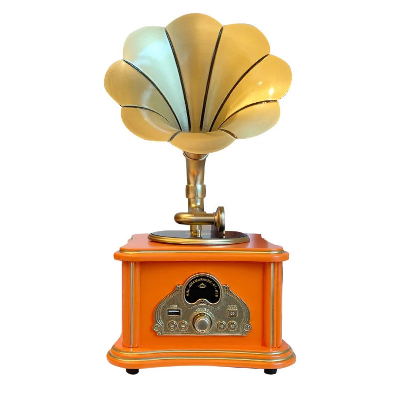 Retro Phonograph Living Room European Home Accessories Outdoor Aromatherapy Nostalgic Creative Bluetooth Small Stereo