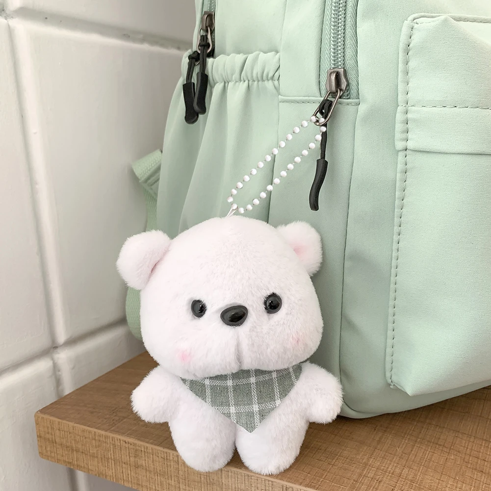 Student Schoolbag Large Capacity College Student Rucksack Nylon with Cute Pendant Simple Adjustable Strap for Outdoor Sport