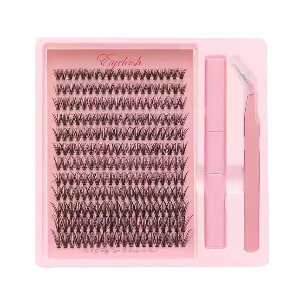 1セットまつげエクステンションキットまつげとシールリムーバーまつげクラスターメイクアップツールまつげ接着用接着剤