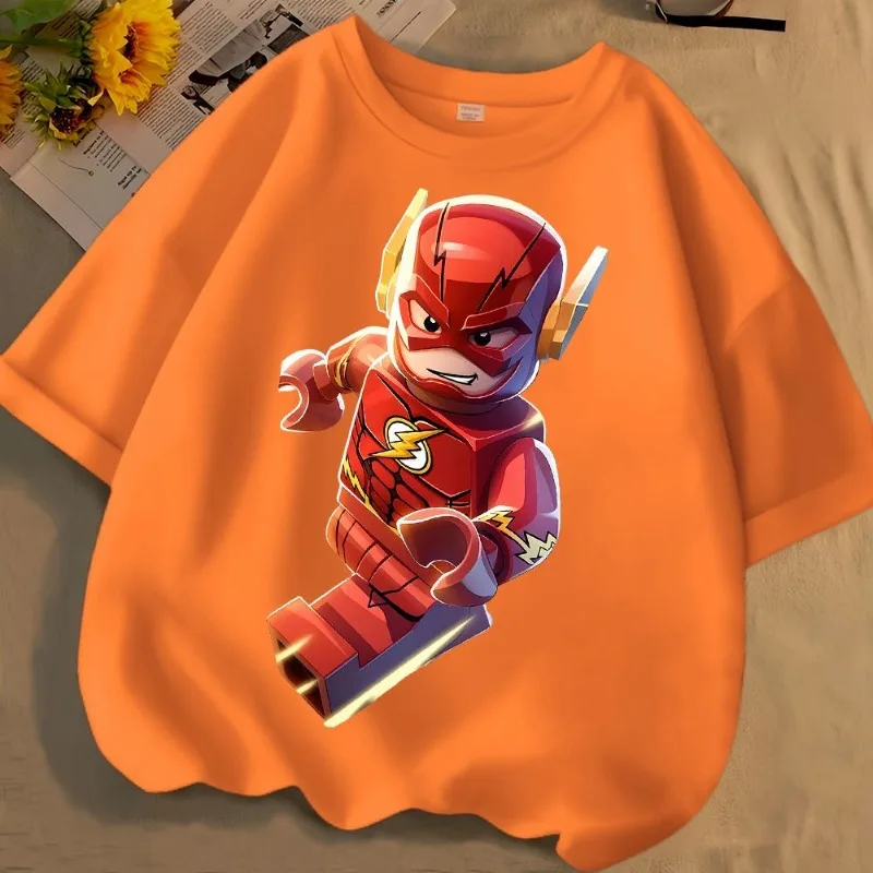 Nieuwe BeastKingdom De Flash Creatieve Cartoon Anime Korte Mouw Gepersonaliseerde Anime Merchandise Ronde Hals Losse T-shirt Groothandel
