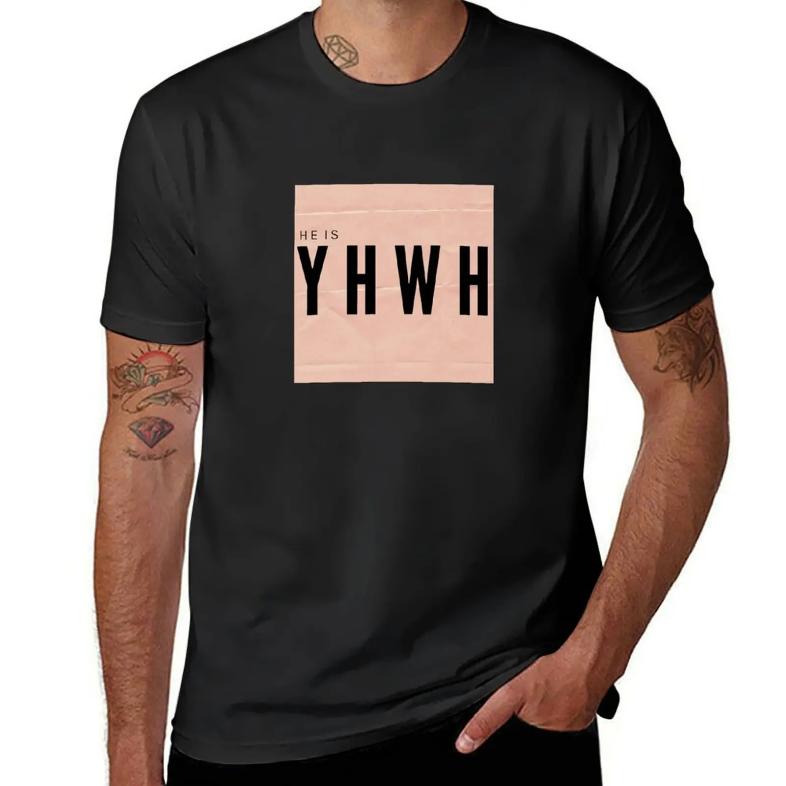 HE IS YHWH T-Shirt Aesthetic clothing for a boy designer t shirt men