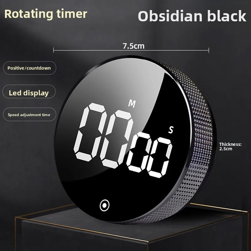 Timer Putar Elektronik Alarm Dapur Stopwatch Multifungsi Penghitung Waktu Mundur Perangkat Penjaga Timer