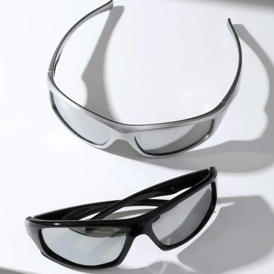 2PCS Square Frame Men\'s Sunglasses Combination Y2K Style Daily Street Summer Party Decoration Glasses Women