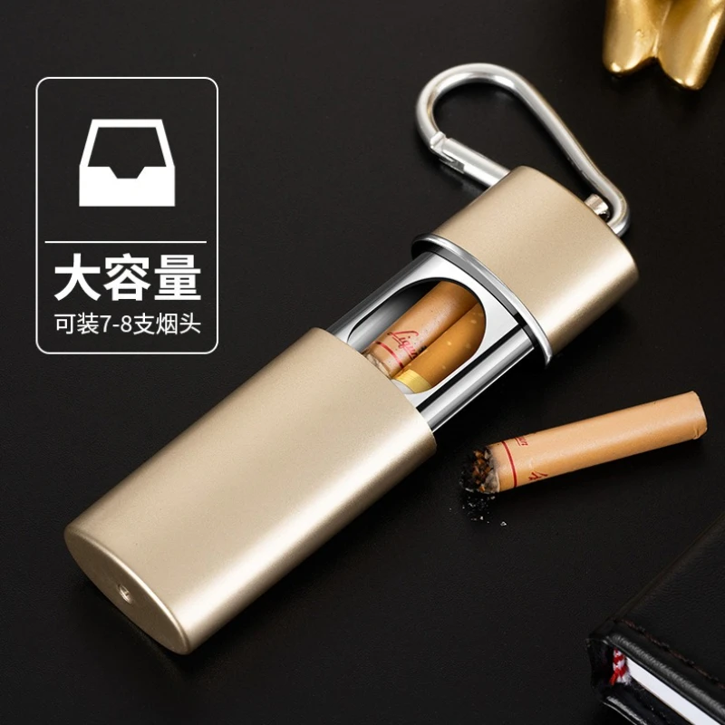 Creative Multi-color Drawer Ashtray Portable Outdoor Keychain Portable Mini Metal Ashtray Wholesale Small Body Large Capacity