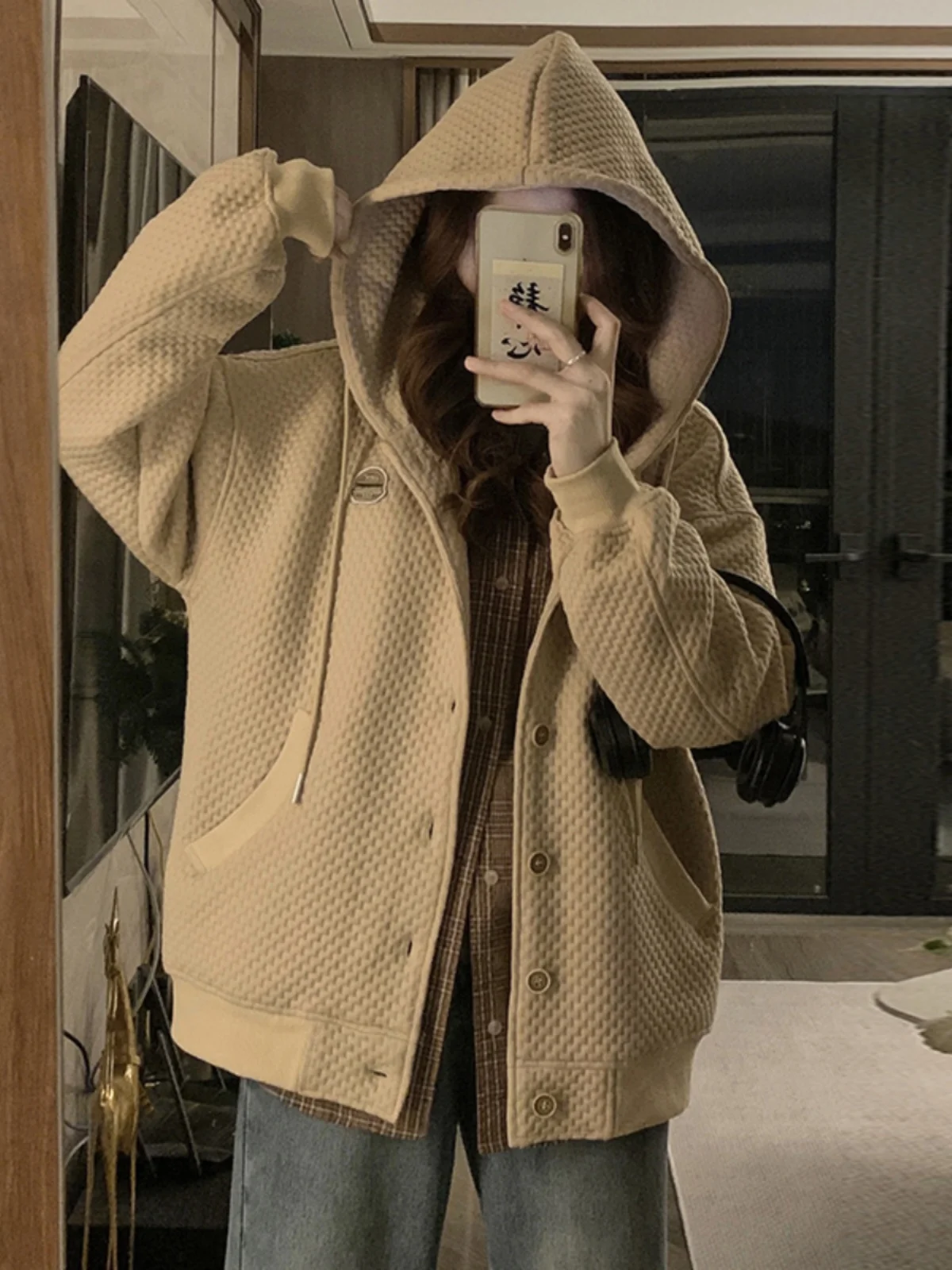 

Baseball Jackets Nylon Womens Spring Decorated Knitwear Sequined Crop Spliced Hoody Pocketless Embroidery Sporty Multi-Colored