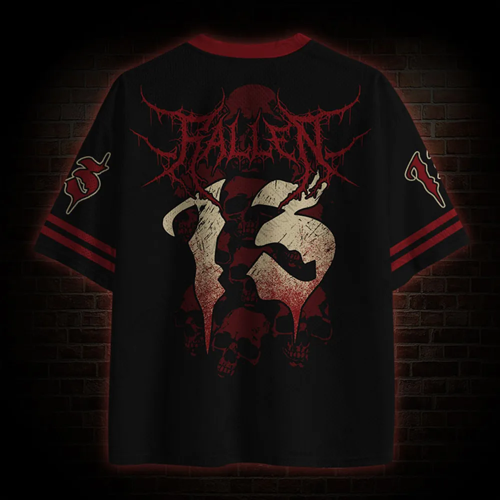 2026 Neue Film-Sportmode Kurzarm-V-Ausschnitt Streetwear für Erwachsene und Kinder Gothic-Stil Horror-Fans Geschenk