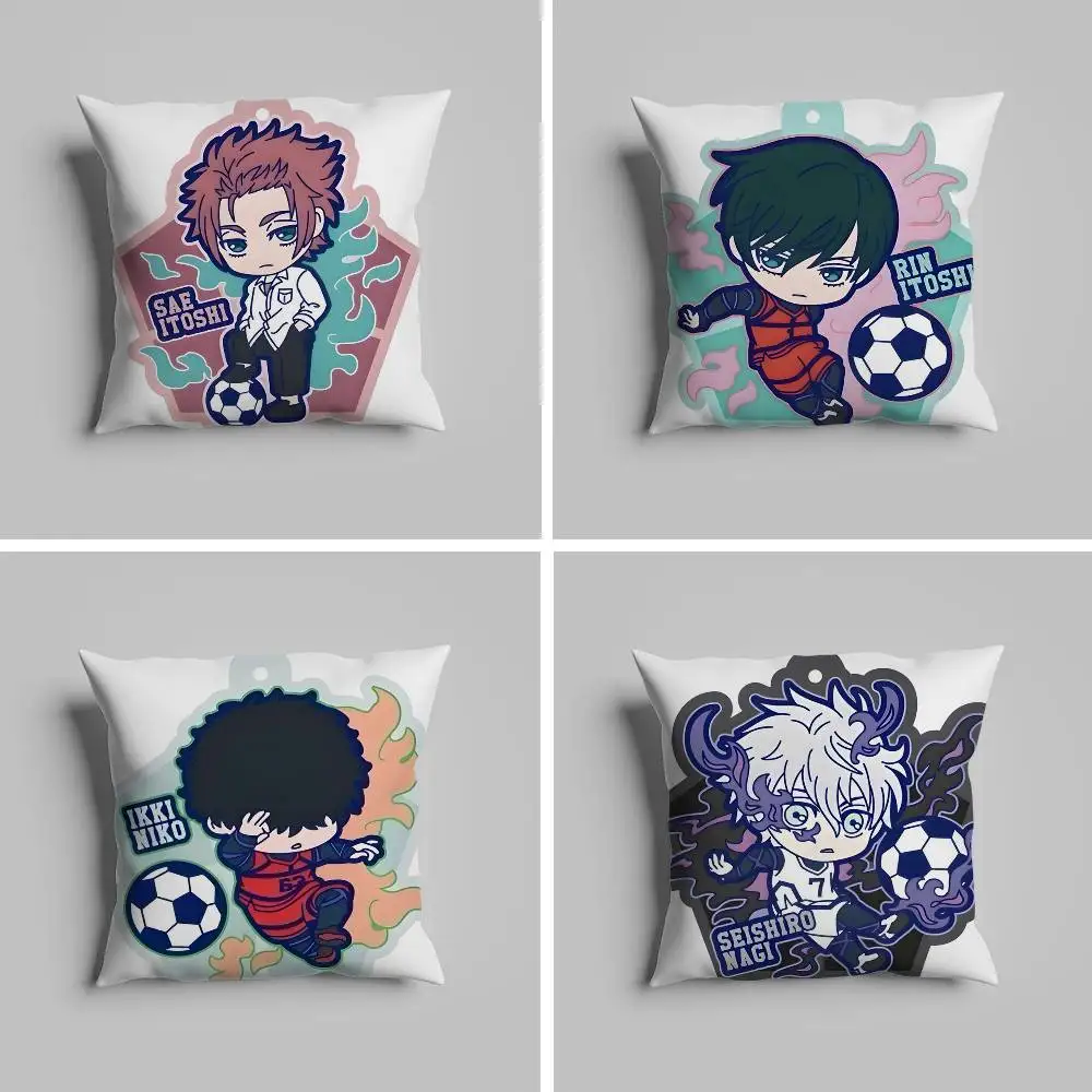 

B-Blue Lock Cute Pillow Case Pillowcase For Car Pillows 60x60 Cushions Luxury Double Sided Cover Home And Decoration Sofa 30x3