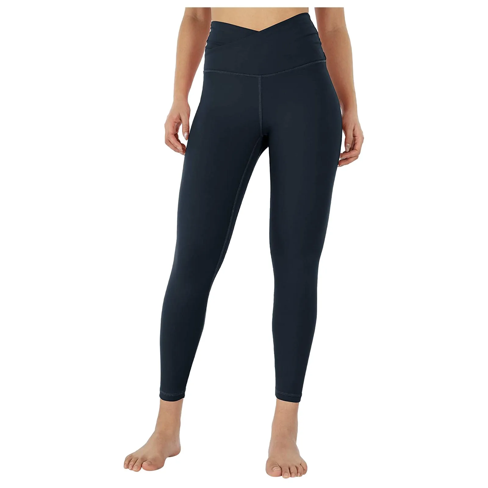 

New Arrival Women's Waist Pants Ladies Lightweight Soft Sport Yoga Leggings Workout Running Tights Solid Yoga Pants For Female