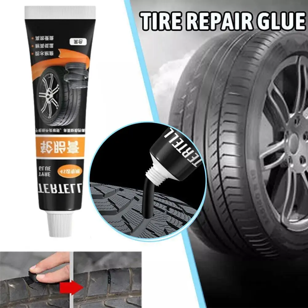 30ml Tire Repair Black Glue Liquid Strong Rubber Wear-resistant Non-corrosive Glue for Motorcycle Tyre Puncture Repair Tools