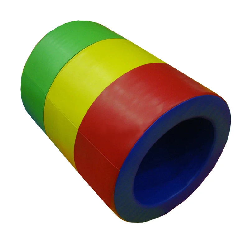 

YLWCNN Kid Early Educational Soft Material Training Physical Fitness Sponge Roller Rainbow Bucket Amusement Playground Equipment