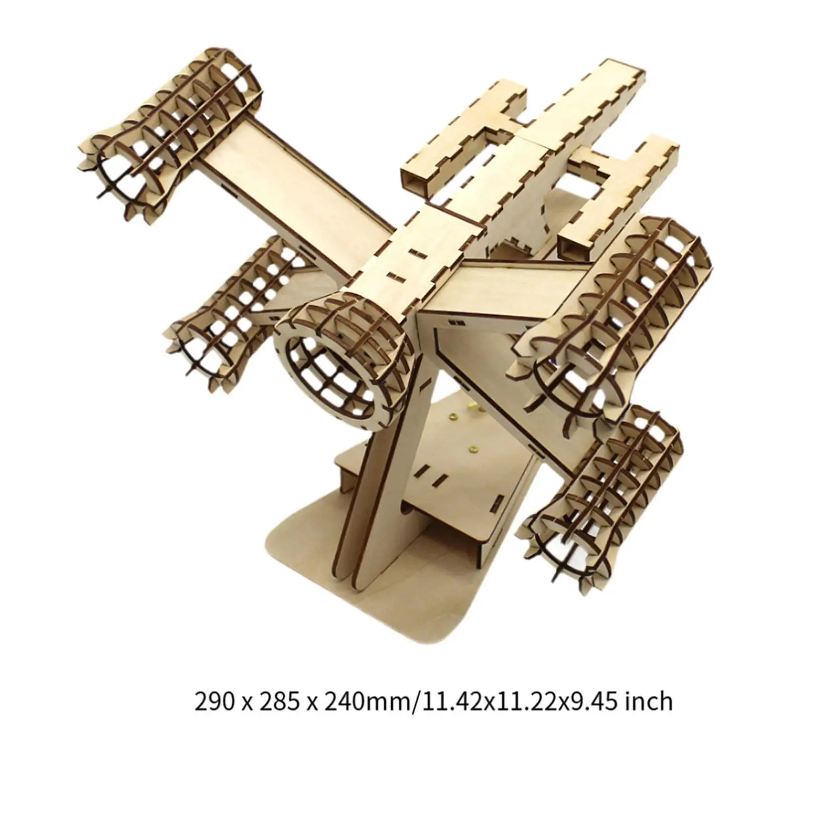 Kit de construcción de rompecabezas de nave espacial de madera, juguete de ensamblaje de madera 3D para regalo de cumpleaños