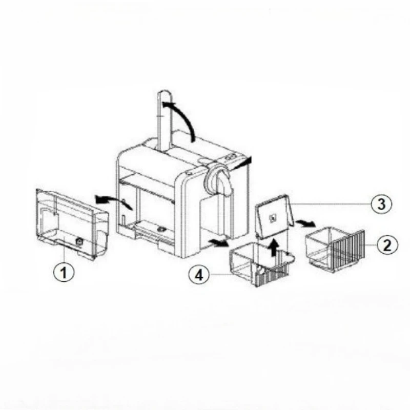 

Suitable for Nespresso LE CUBE coffee machine C185/C180 lid/cup holder/drip tray accessories