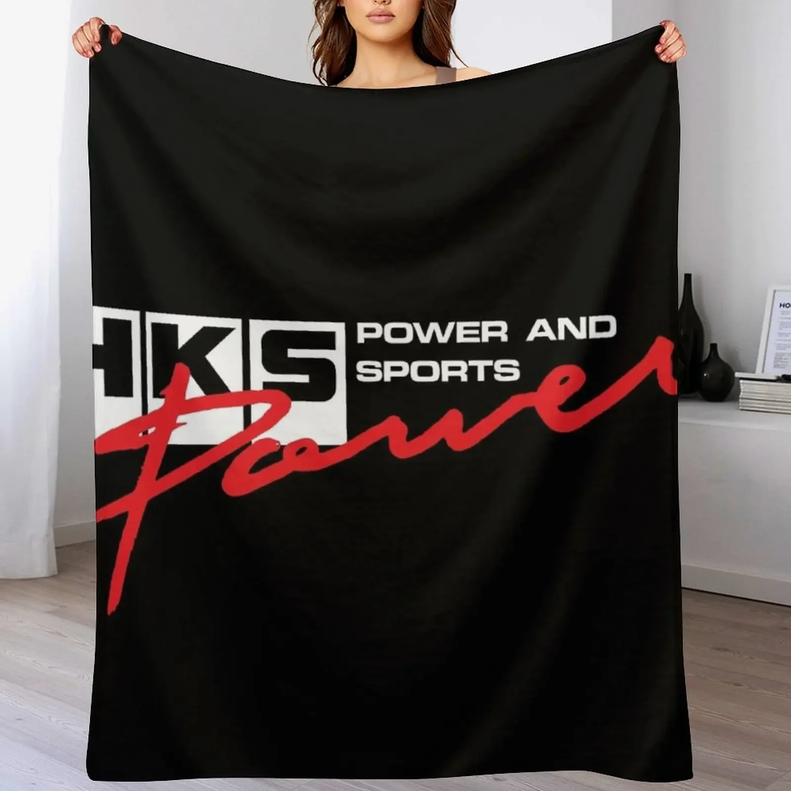HKS POWER Throw Blanket Soft Comfort Blanket for Reading Watching TV