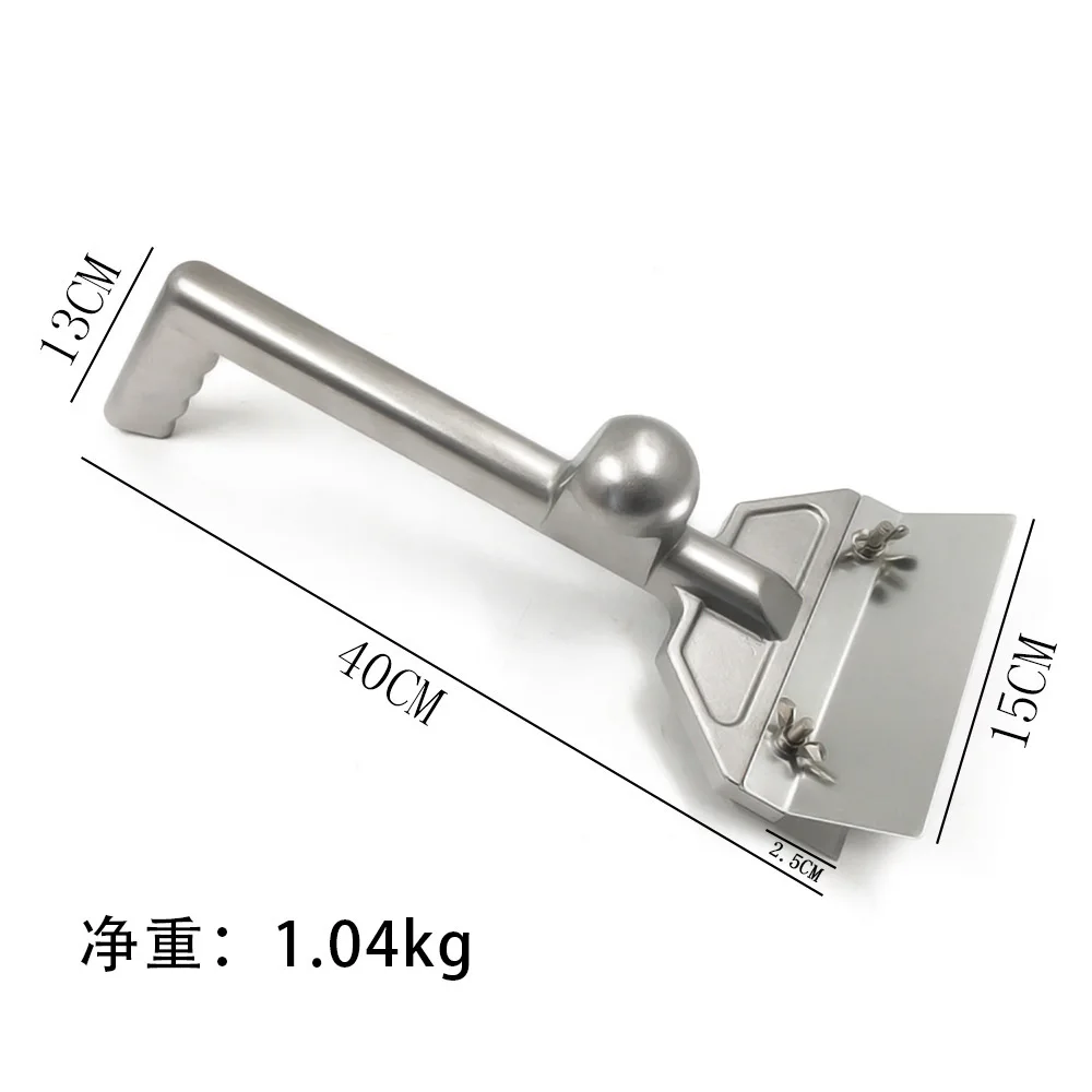 Grill Spatula Knife BBQ Stainless Steel Fork Steak Grill Cooking Fork Common Knife Spatula Clip Tool