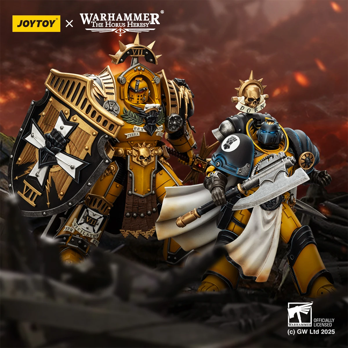 JOYTOY Warhammer 30K Keizerlijke Vuisten Action Figure 1/18 Legioen Praetor Bibliothecaris Consul Gelede Action Beeldje Verzamelen Speelgoed