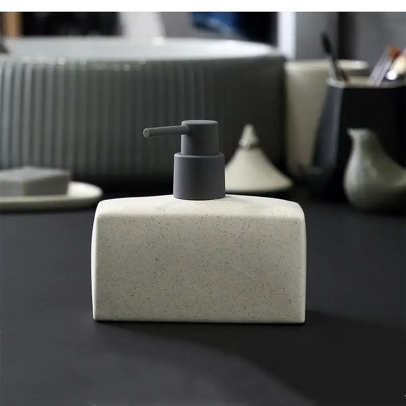 Hand Sanitzer Holder Ceramic Household Wristband Dispenser Soap Bathroom Decoration Accessories 500ml