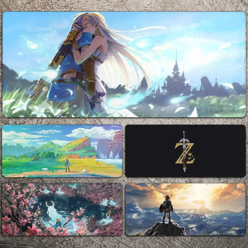 

Anime Zeldas Of Legends Mousepad Large Gaming Mouse Pad LockEdge Thickened Computer Keyboard Table Desk Mat