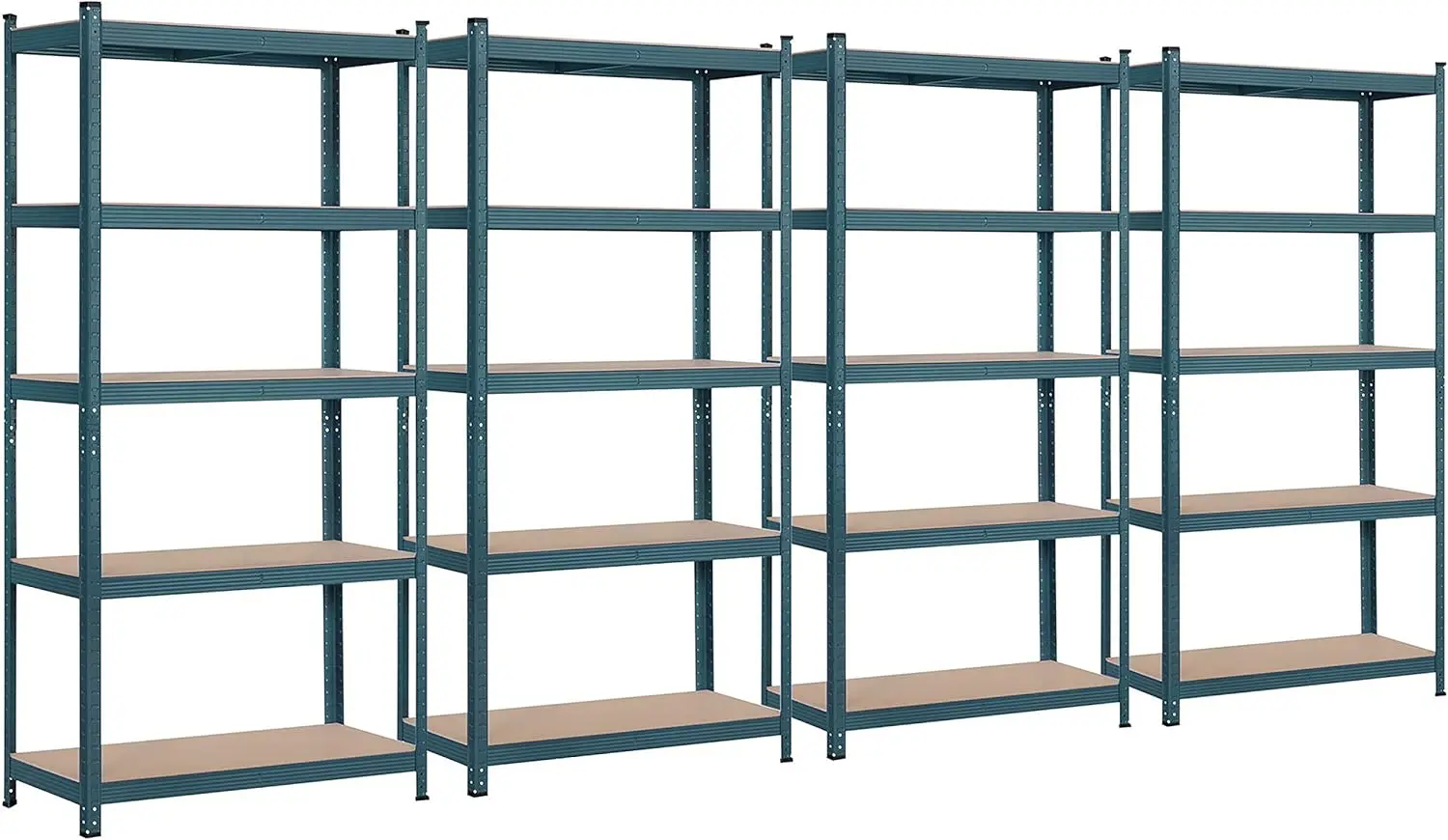 Topeakmart 4PCS 5-Tier Utility Shelves, Metal Storage Shelves Garage Shelving Unit Adjustable Garage Storage Shelves Storage Rac