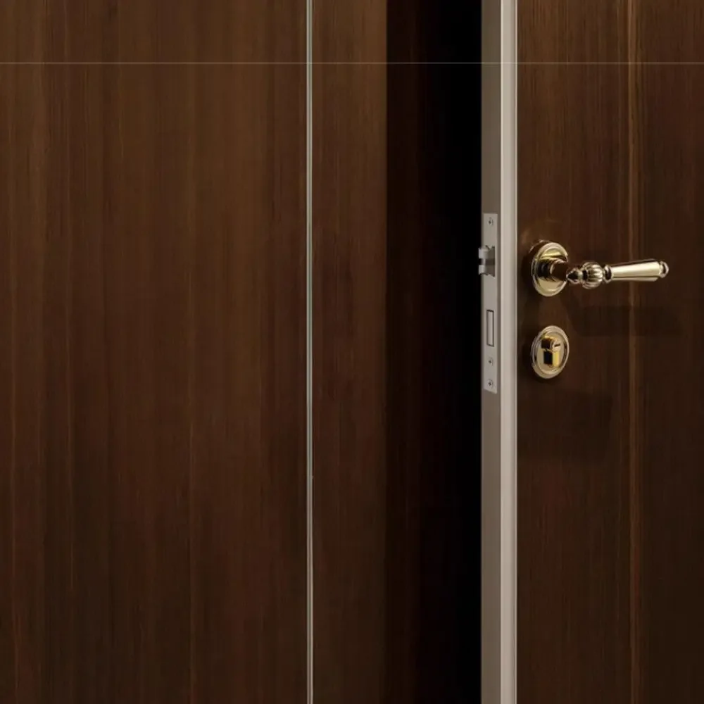 American Simple Design Magnetic Suction Door Lock Split Body Silent Silent Door Lock Durable Retro Style Wooden Door Handle Room