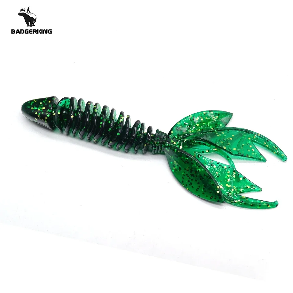 5pcs/lots soft plastic fishing lure for bass fishing material silicone lure  swimming creature beaver artificial bait