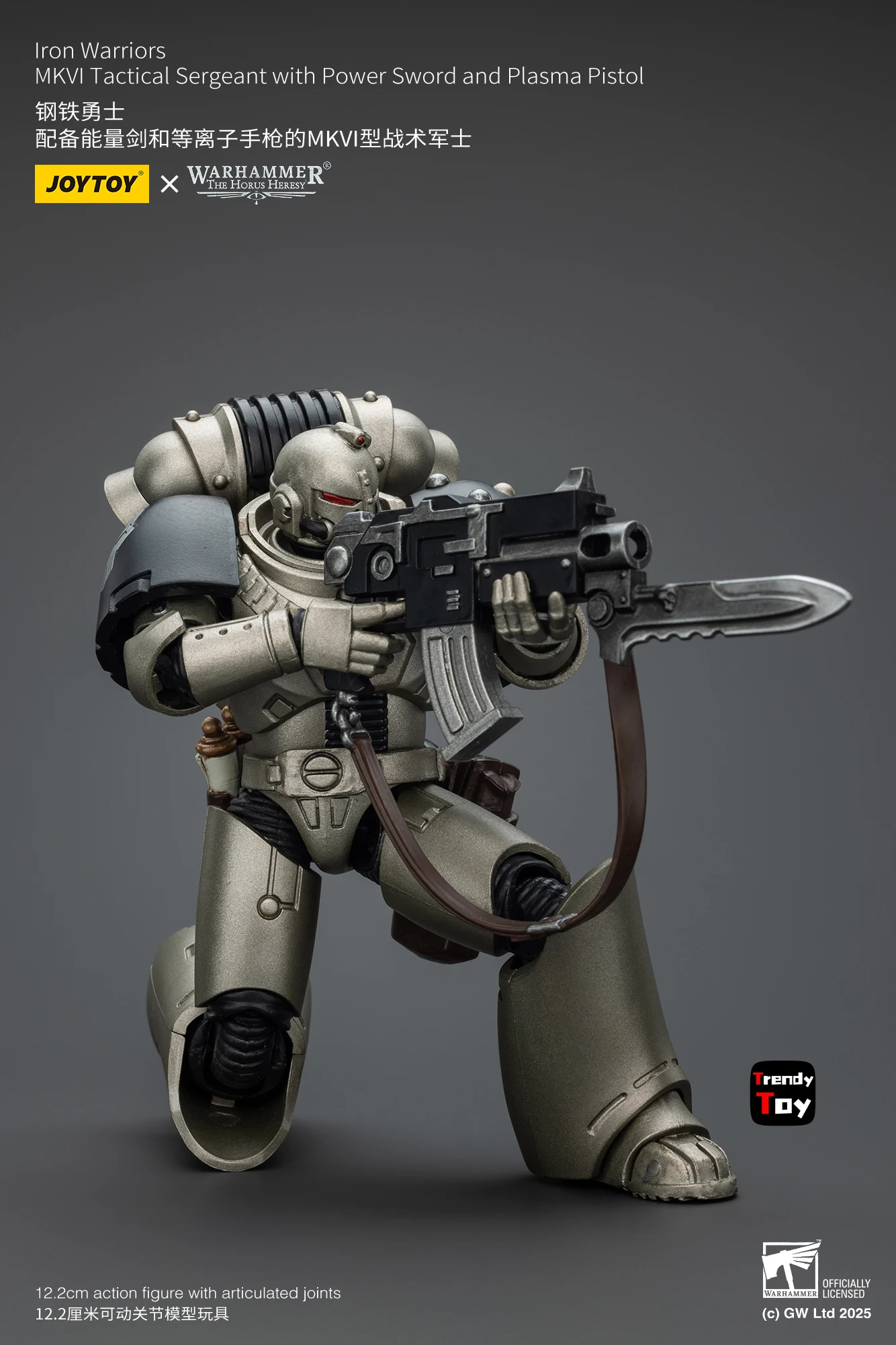 【JOYTOY】Warhammer 40K Iron Warriors Command Squad Kiesen Lron Warriors MKVl Tactische Sergeant 1/18 Action Figure Speelgoed